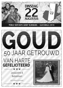 50 jaar getrouwd